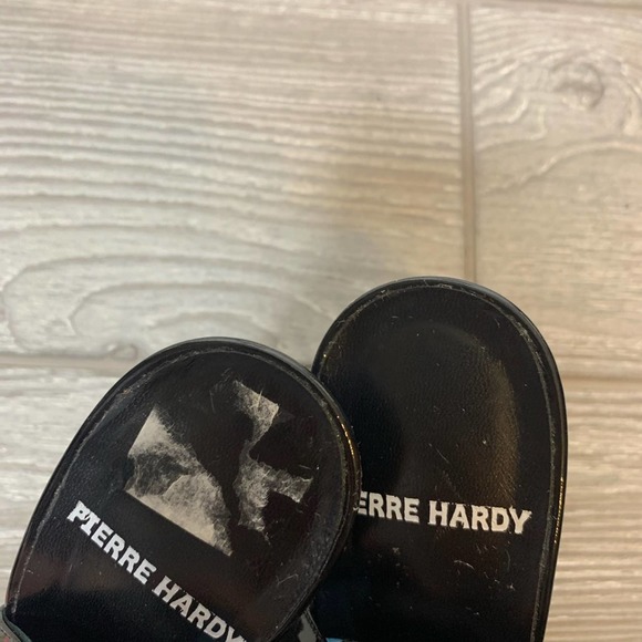 Pierre Hardy patent neoprene peep toe heels bootie 39.5 - Picture 2 of 9